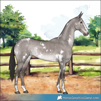 Horse Color:Platinum White Spotted Liver Red Dun