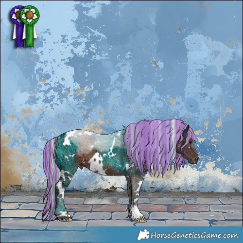 Horse Color:Painted White Spotted Silver Brown Ice 