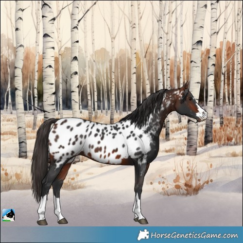 Horse Color:Bay Appaloosa 