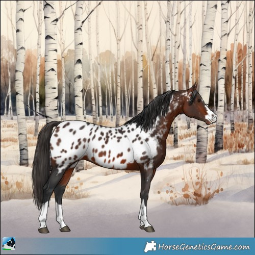 Horse Color:Bay Appaloosa 