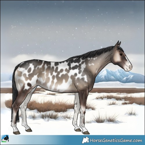 Horse Color:Blue Onyx Appaloosa