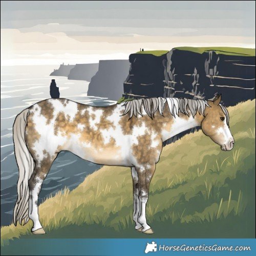 Horse Color:White Spotted Silver Buckskin Dun 