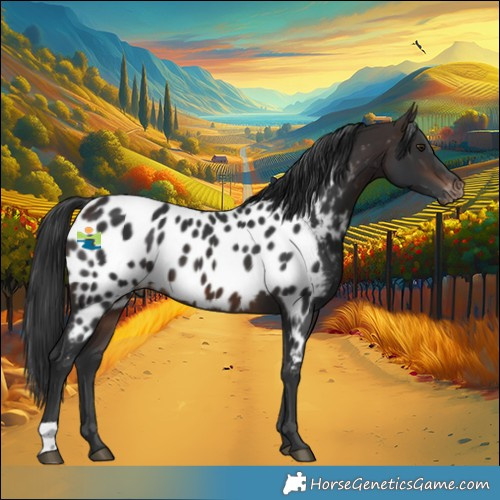 Horse Color:Brown Appaloosa 