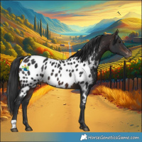 Horse Color:Brown Appaloosa 