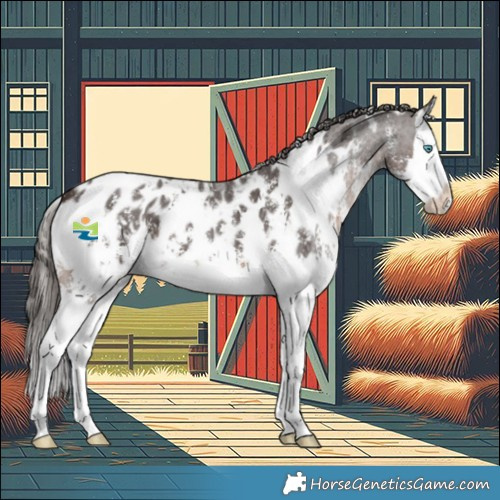 Horse Color:White Spotted Liver Chestnut Sabino Splash Appaloosa 