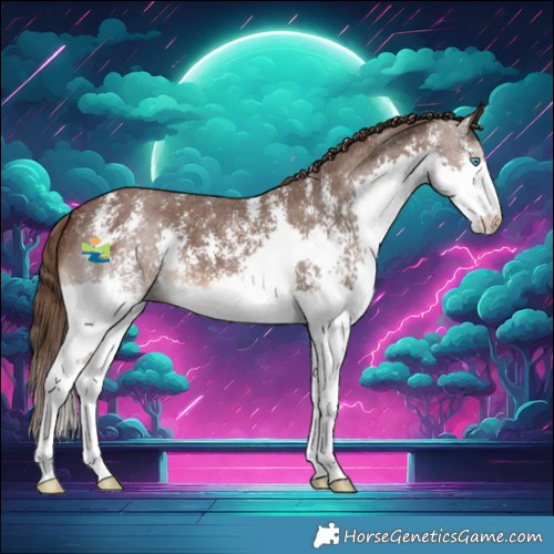 Horse Color:Liver Chestnut Sabino Splash 