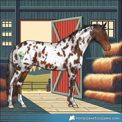 Horse Color:White Spotted Liver Chestnut Appaloosa 