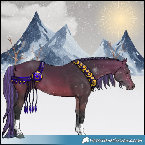 Horse Color:Painted Bay Tobiano Rabicano 