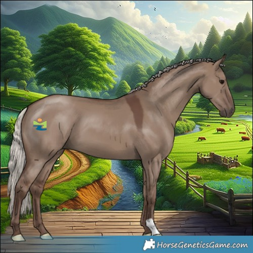 Horse Color:Silver Grullo 