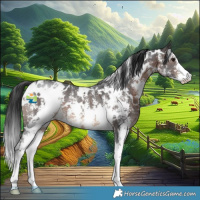 Horse Color:White Spotted Brown Sabino 