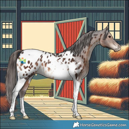 Horse Color:Brown Tobiano Appaloosa 
