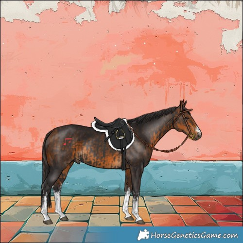 Horse Color:White Spotted Smoky Black  and White Spotted Buckskin 