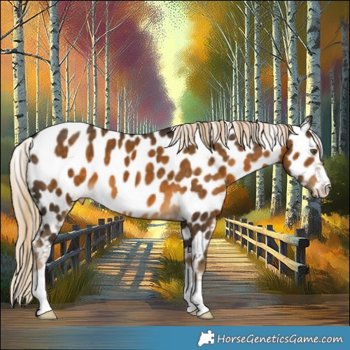 Horse Color:Chocolate Palomino Appaloosa 