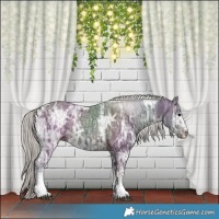 Horse Color:Silver Brown Ice Sabino Tobiano