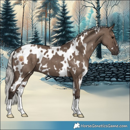 Horse Color:White Spotted Silver Grullo 