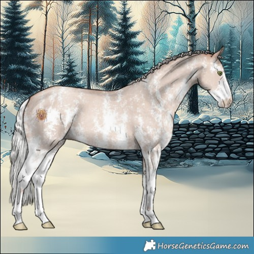 Horse Color:Silver Classic Champagne Dun Mushroom Sabino 