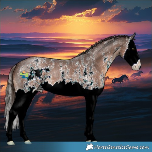 Horse Color:Liver Chestnut Sabino Splash 