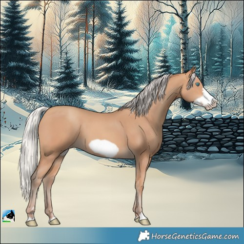 Horse Color:Silver Amber Champagne Frame