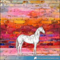 Horse Color:Silver Smoky Grullo Sabino Rabicano 