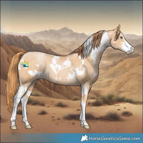 Horse Color:White Spotted Smoky Black Pearl Sabino 