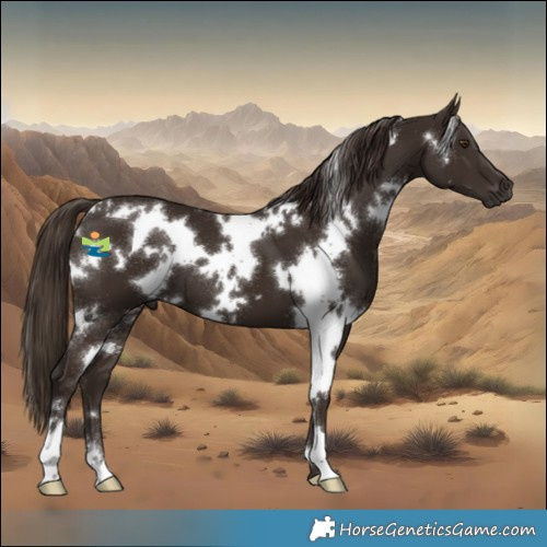 Horse Color:White Spotted Liver Chestnut 