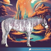 Horse Color:Watercolor Silver Bay Ice Sabino 