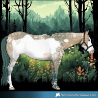 Horse Color:Watercolor Bay Ice Dun Frame 