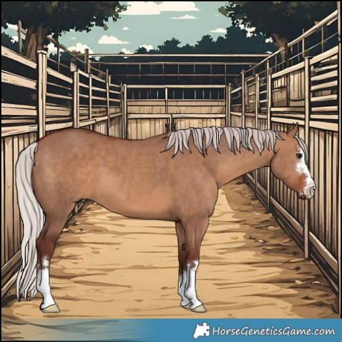 Horse Color:Chocolate Silver Brown Dun 