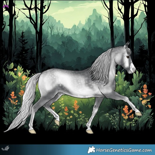 Horse Color:Silver Blue Onyx Chinchilla 