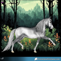 Horse Color:Silver Blue Onyx Chinchilla 