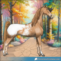 Horse Color:Chestnut Tobiano Appaloosa 
