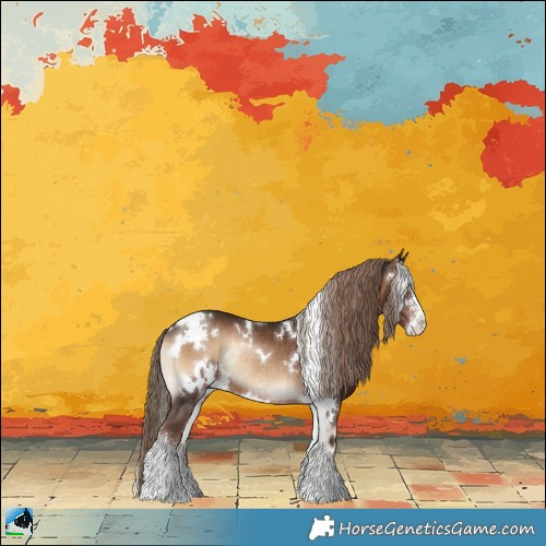 Horse Color:White Spotted Liver Red Onyx Sabino Rabicano 