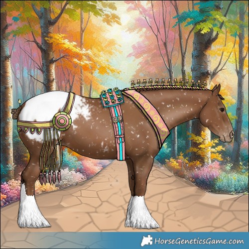 Horse Color:Gray Black Pearl Appaloosa 