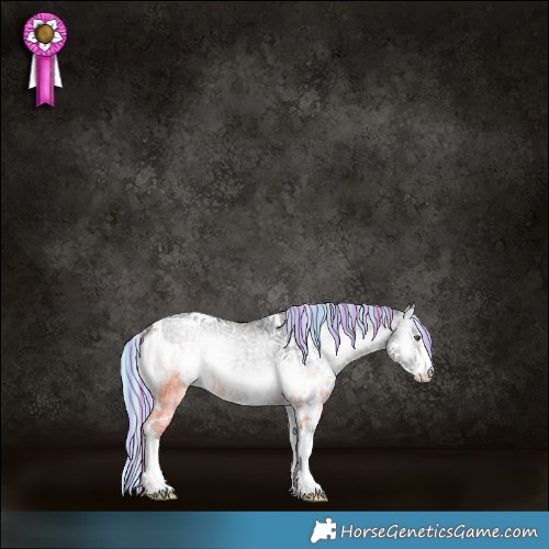 Horse Color:Painted White Spotted Silver Blue Onyx Chinchilla Ice Sabino 