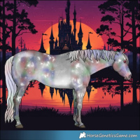 Horse Color:Nacre White Spotted Silver Brown Chinchilla Rabicano 