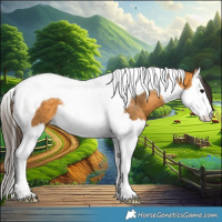 Horse Color:Buckskin Splash Tobiano 