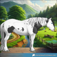 Horse Color:Black Splash Tobiano 