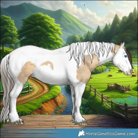 Horse Color:Sable Cream Champagne Splash Tobiano 