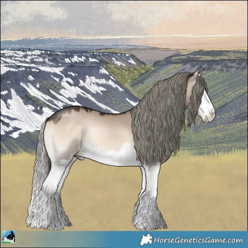 Horse Color:Liver Red Dun Onyx Mushroom Splash 