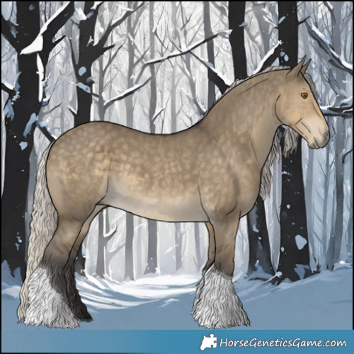Horse Color:Silver Smoky Grullo Tobiano 
