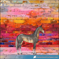 Horse Color:Silver Buckskin Sabino Rabicano 