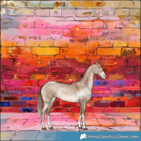 Horse Color:Brown Pearl Dun Rabicano 