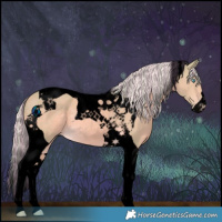 Horse Color:Void Painted Watercolor Cremello Tobiano