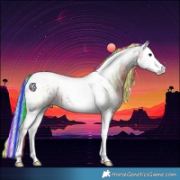 Horse Color:Painted Watercolor Bay Ice Splash Tobiano 