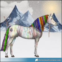 Horse Color:Painted Chestnut Ice Tobiano 