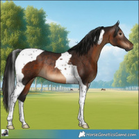 Horse Color:Gray Bay Tobiano Rabicano