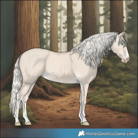 Horse Color:Cremello Dun 
