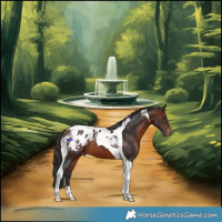 Horse Color:Brown Tobiano Blanket 