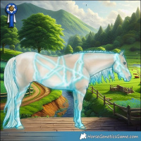 Horse Color:Thunderstruck Chocolate Palomino Pearl Mushroom Rabicano