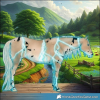 Horse Color:Void Thunderstruck White Spotted Chocolate Palomino Pearl Mushroom Rabicano 